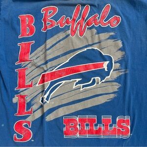 90s Buffalo Bills Blue Graphic T-Shirt / one size fits all